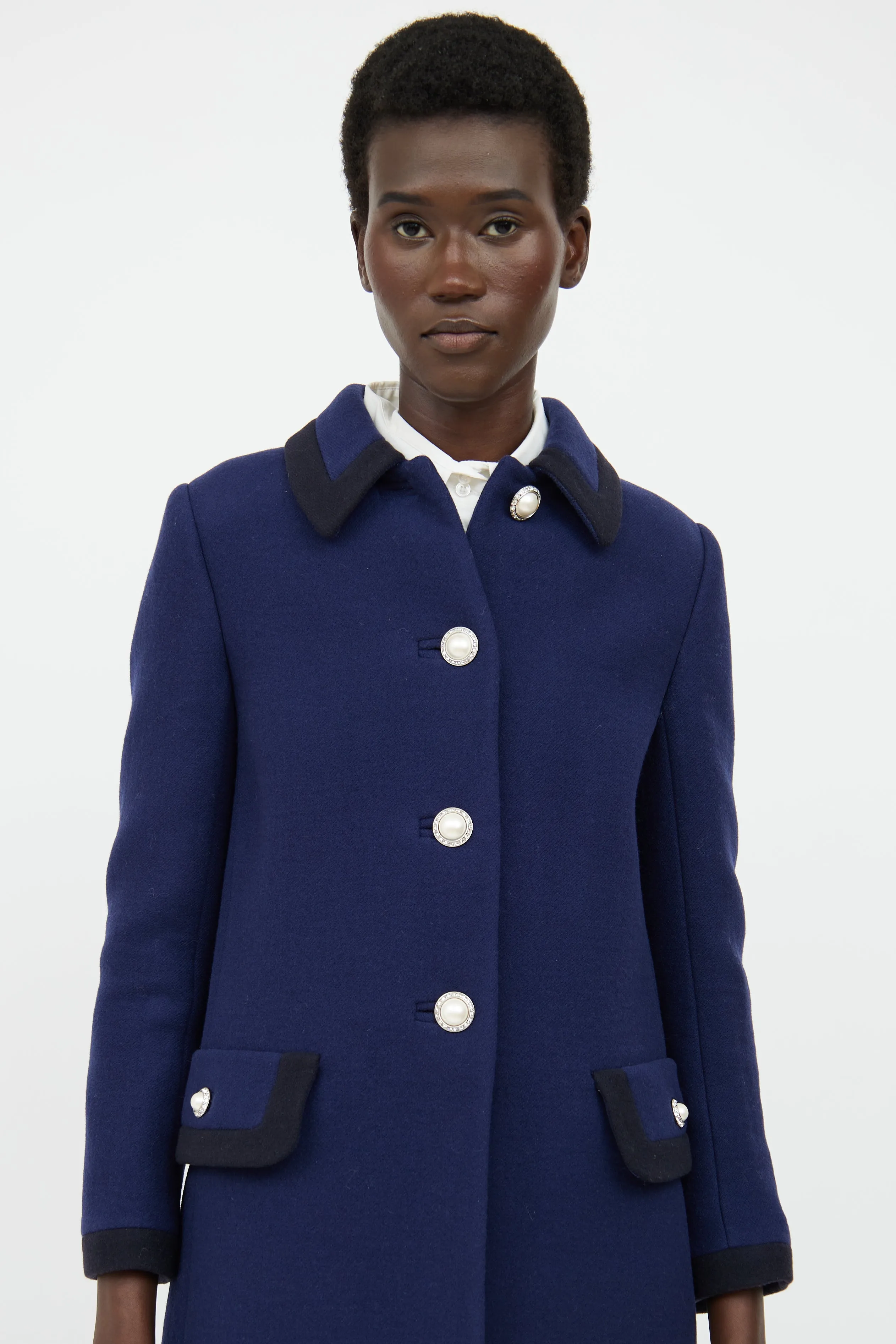 2018 Navy Wool Pea Coat