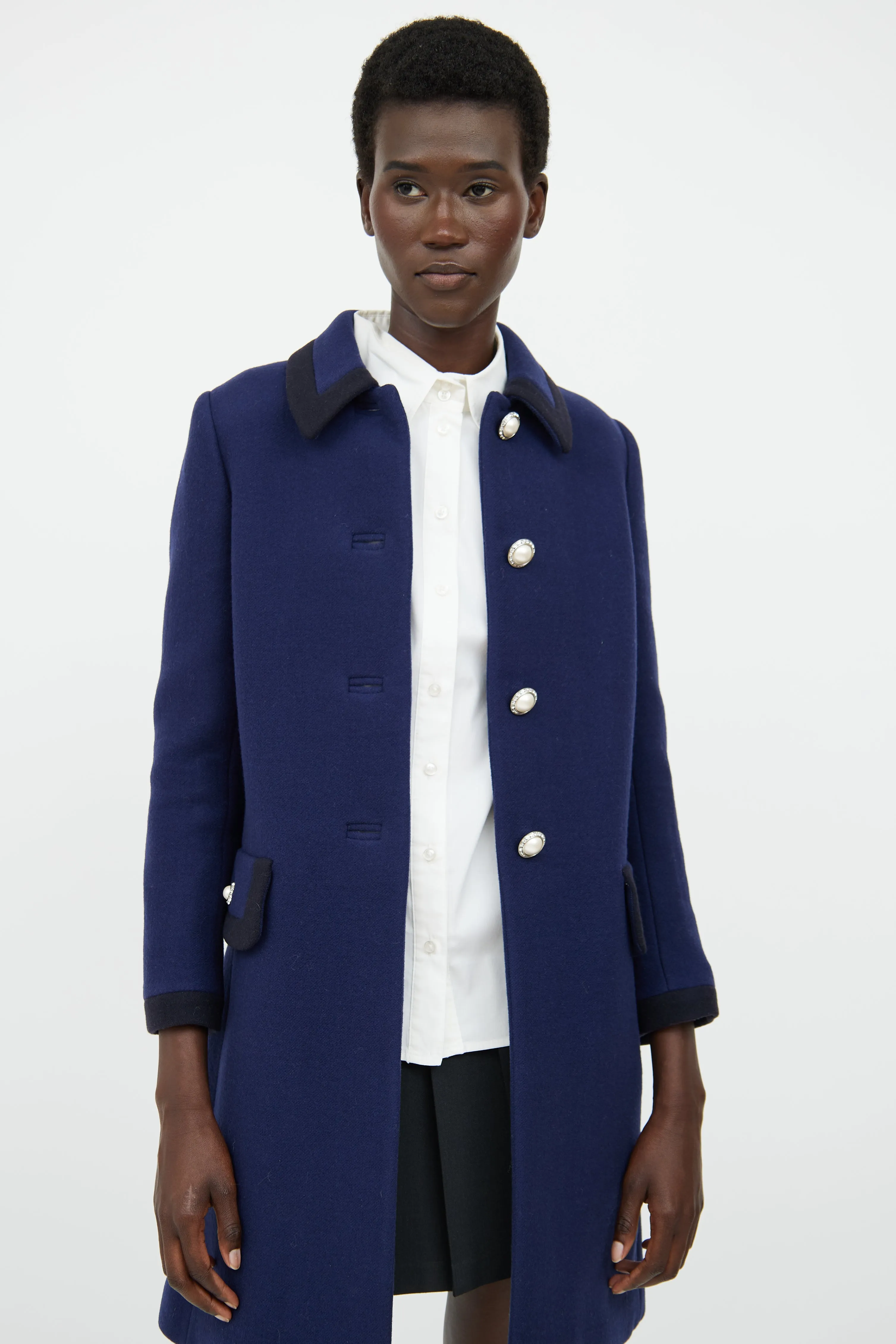 2018 Navy Wool Pea Coat