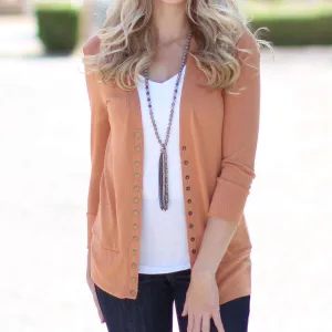 3/4 Sleeve Snap Button Cardigan | S-XL