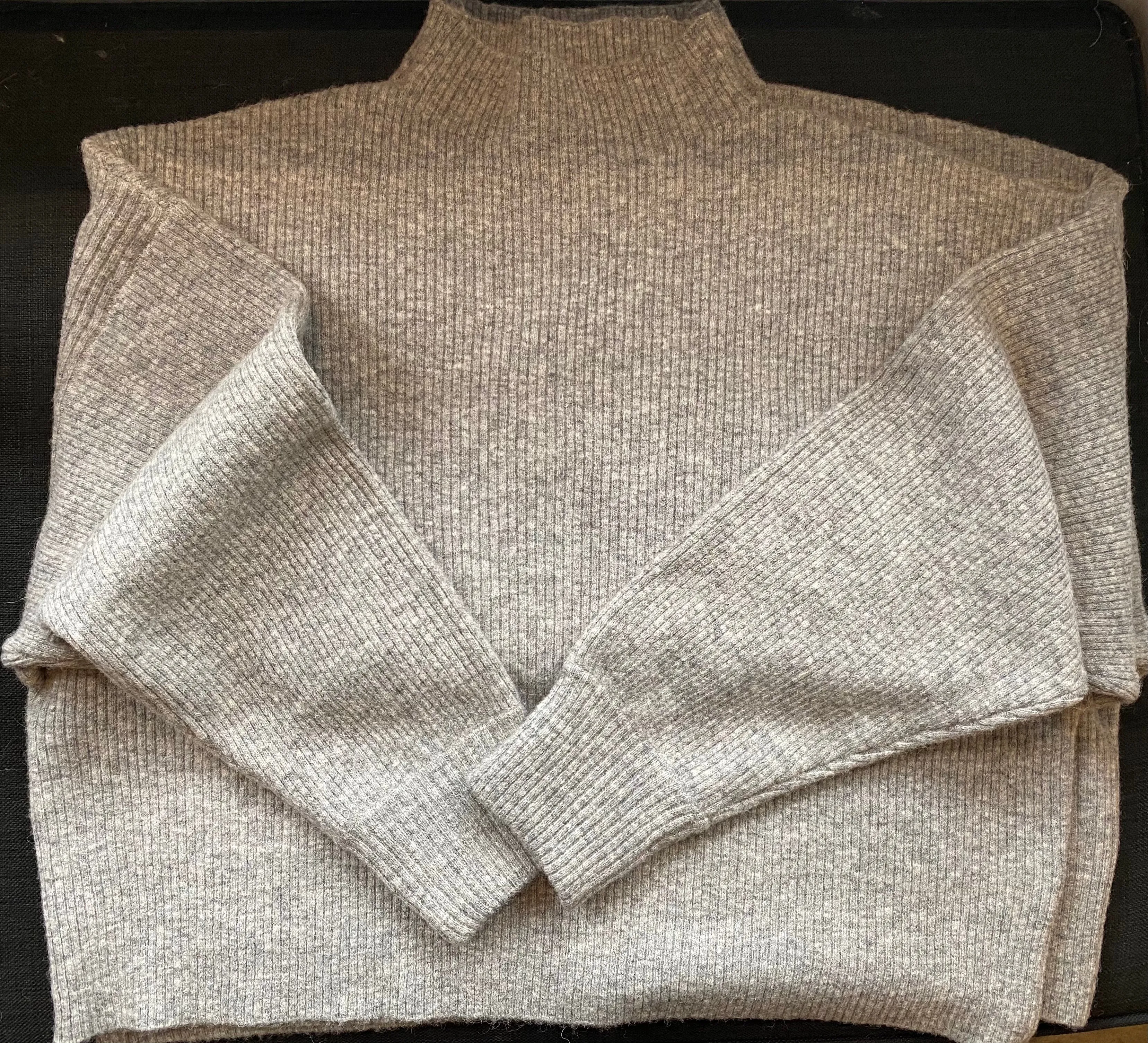 7115 by Szeki Husky Ribbed Mock Neck Sweater