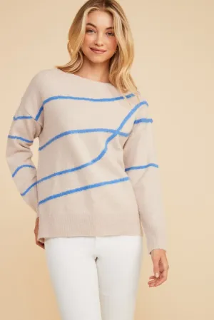 Abstract Line Sweater