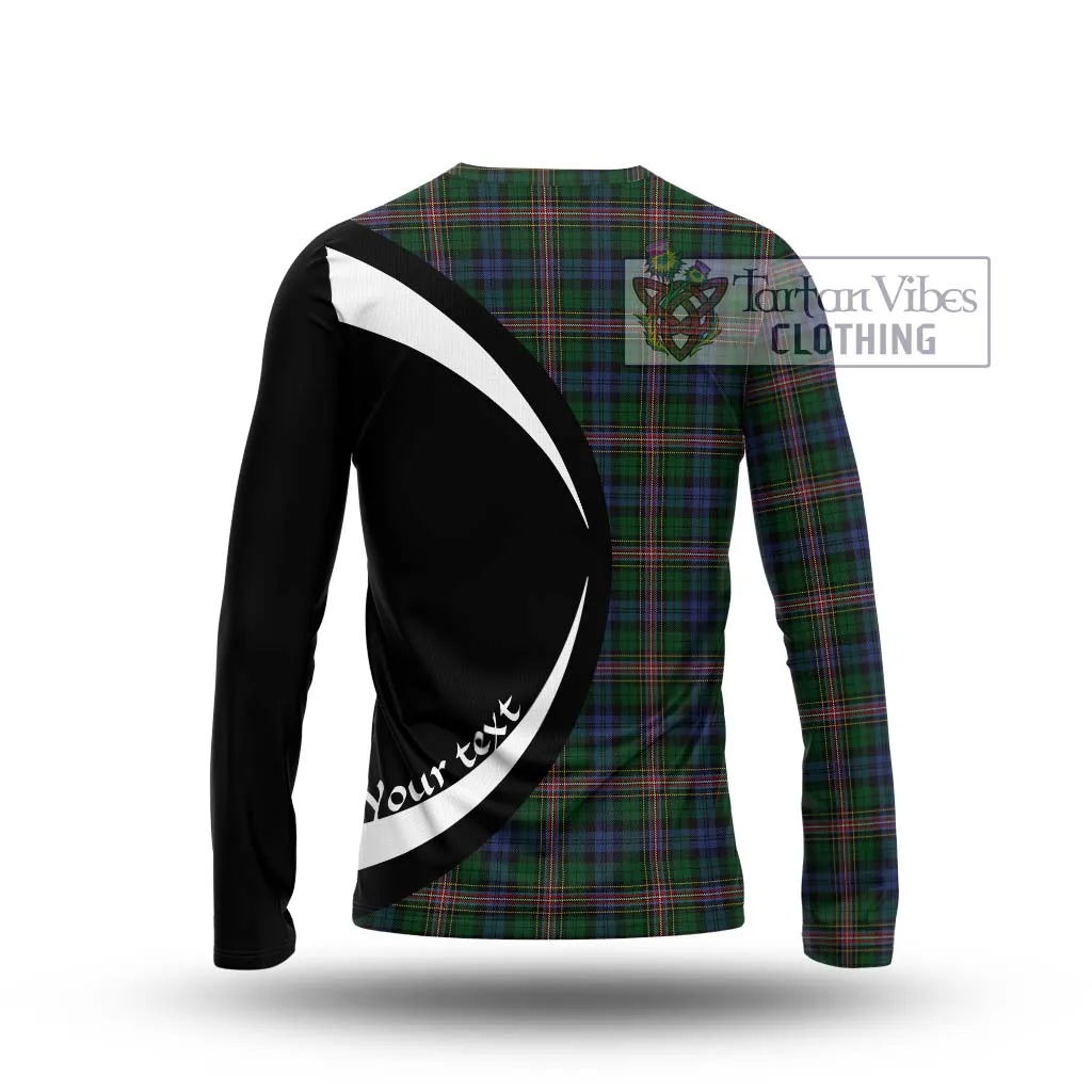 Allison Tartan Long Sleeve T-Shirt with Family Crest Circle Style