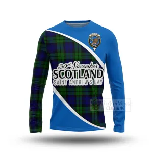 Bannatyne Family Crest Tartan Long Sleeve T-Shirt Celebrate Saint Andrew's Day in Style