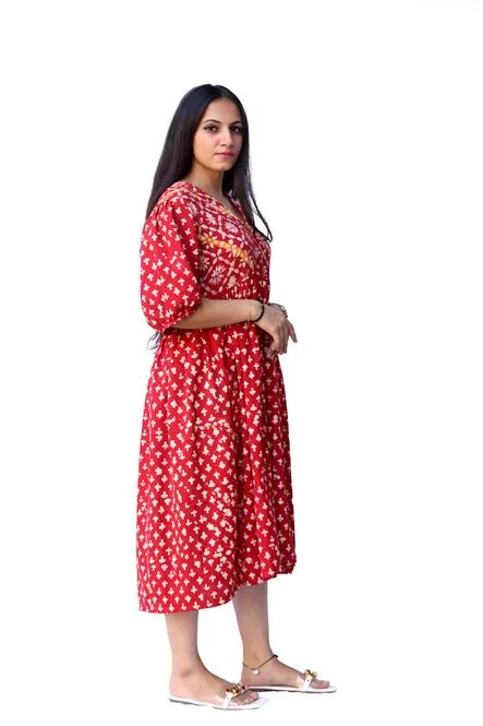 Bisini Aeroplane Red Butti Tunic