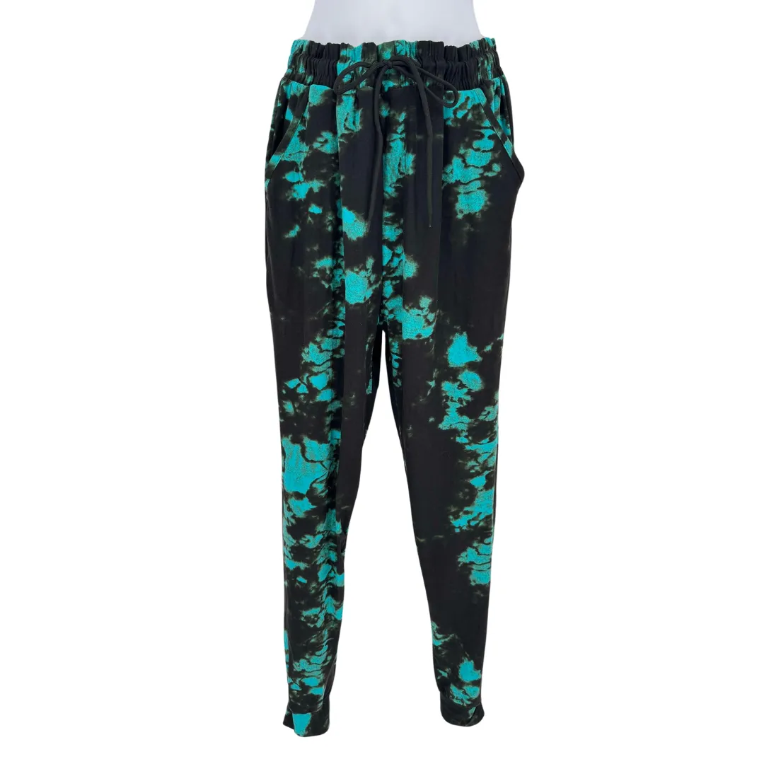 Black Blue Tiedye Joggers