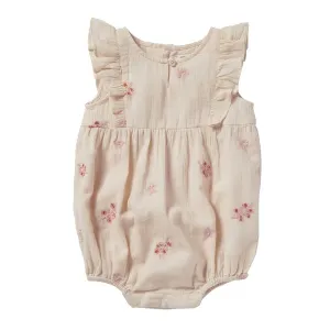 BONHEUR DU JOUR NOE ROMPER - PINK FLOWERS