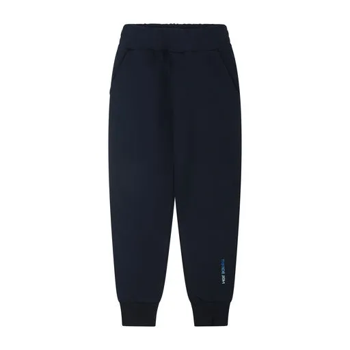 Boys Navy Logo Joggers