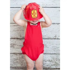 Boys Red Baby Romper