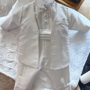 Boy's Silk Romper with Jacket