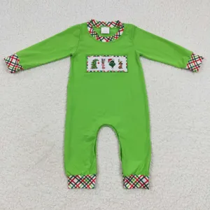 boys Xmas Cartoon long sleeve onesie LR0325