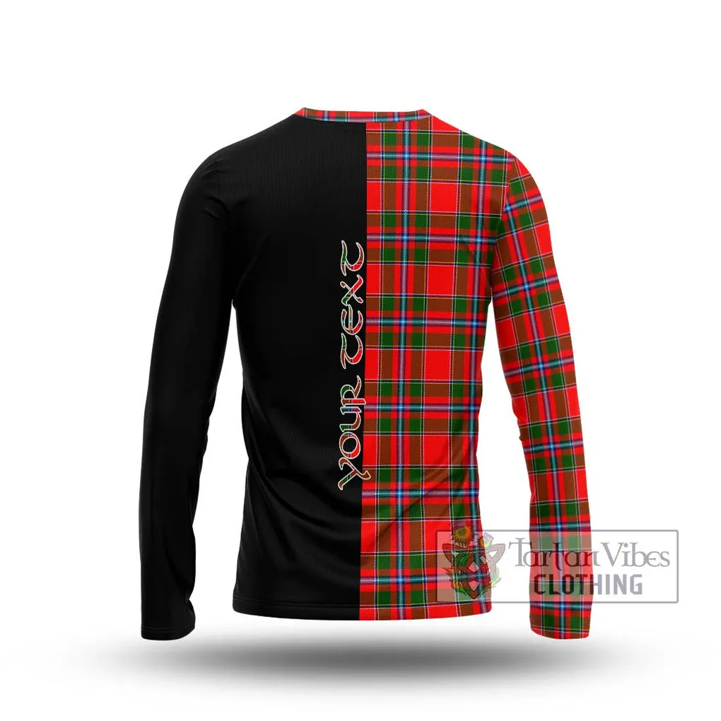 Butter Tartan Long Sleeve T-Shirt with Family Crest and Half Of Me Style