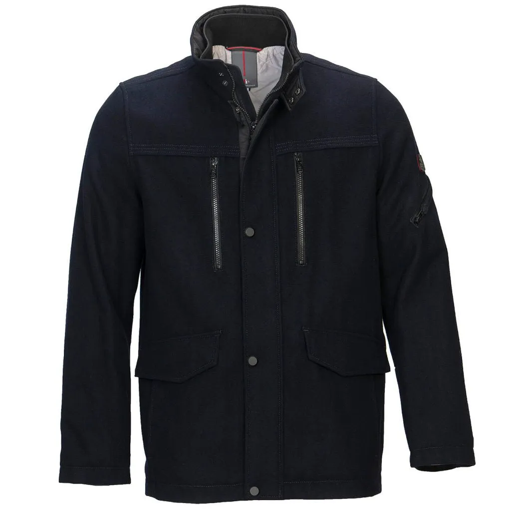 Cabano Navy Wool Coat K