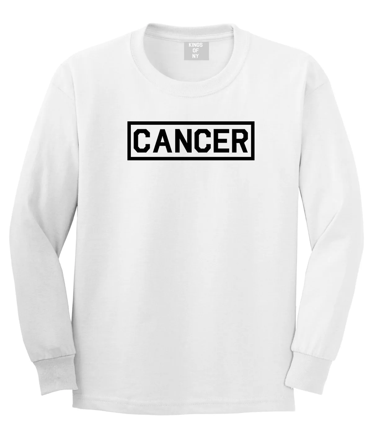 Cancer Horoscope Sign Mens Long Sleeve T-Shirt