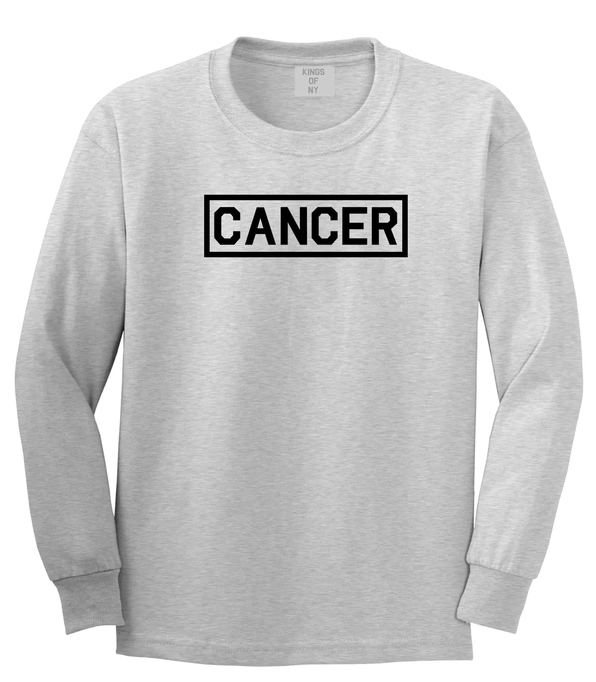 Cancer Horoscope Sign Mens Long Sleeve T-Shirt