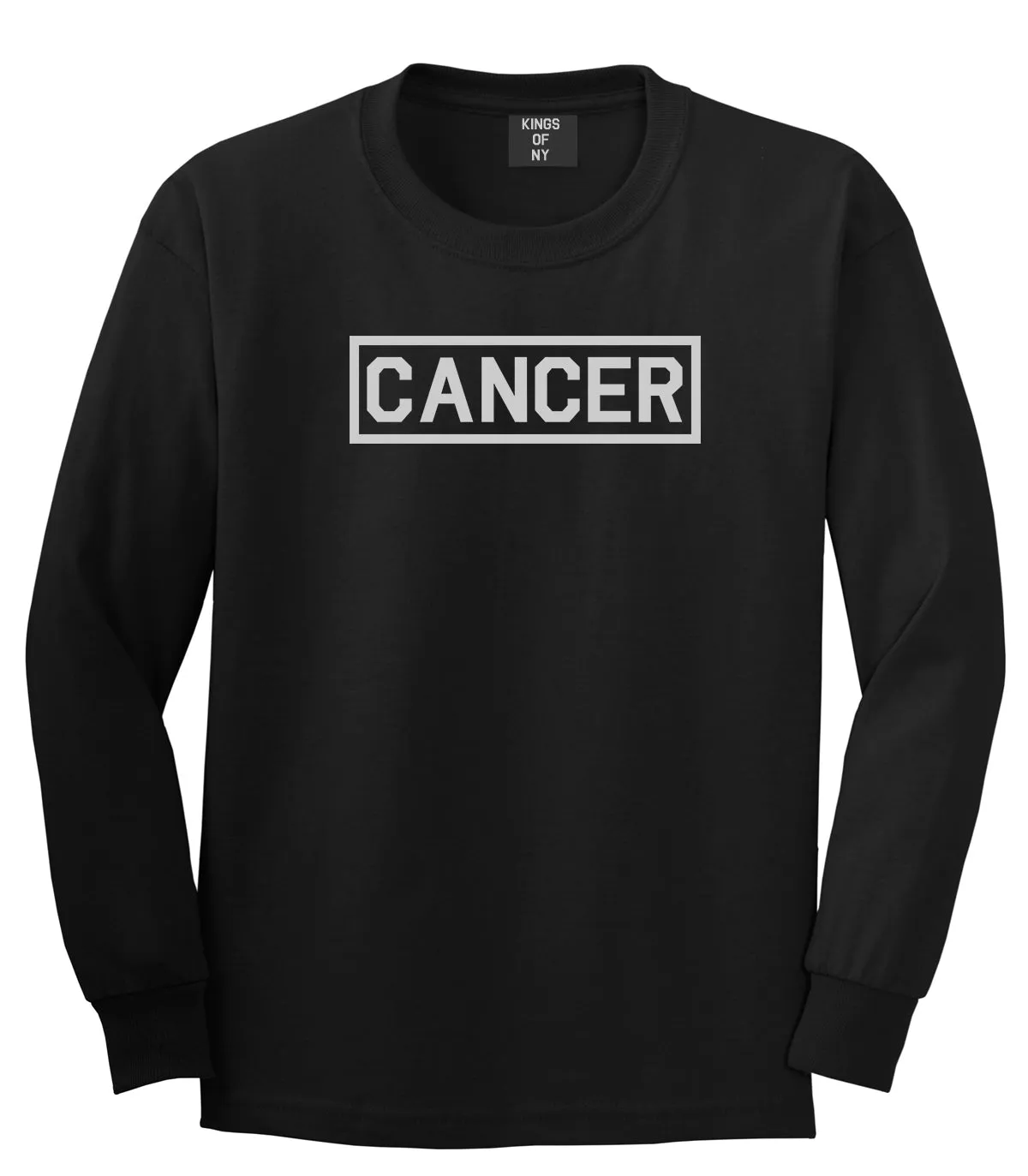 Cancer Horoscope Sign Mens Long Sleeve T-Shirt