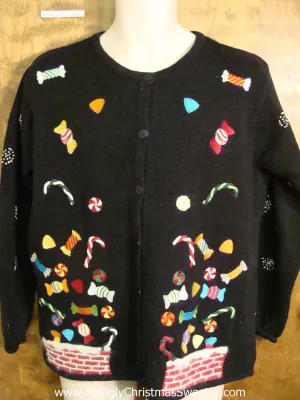 Candy Floating Funny Ugliest Christmas Sweater