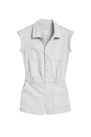 Cargo Short Sleeve Romper with Patch Pockets