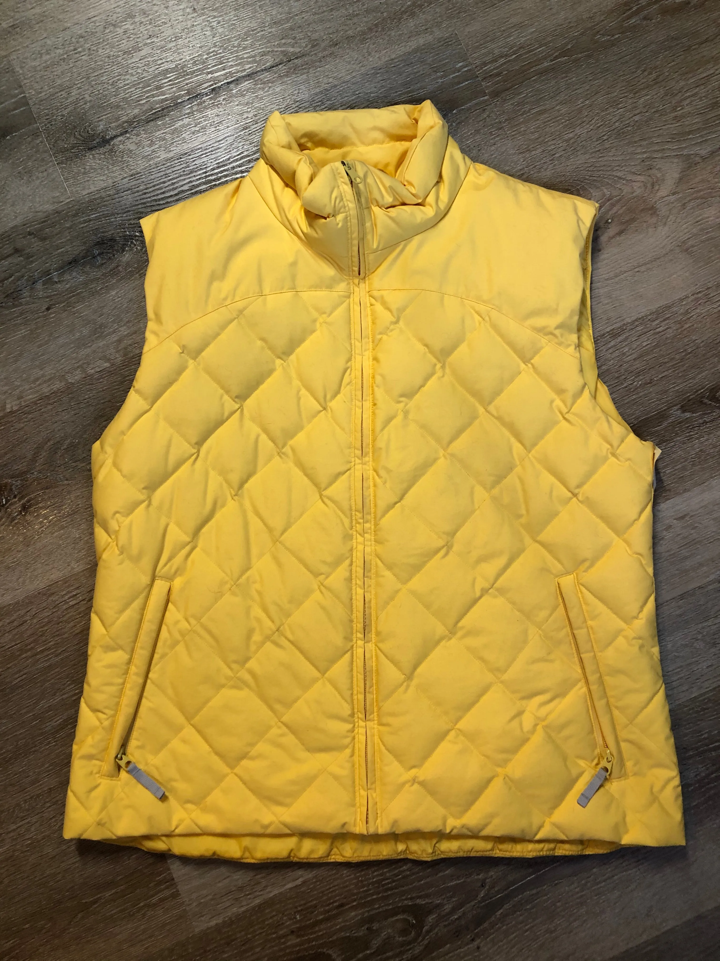 Columbia Pale Yellow Down Filled Puffer Vest