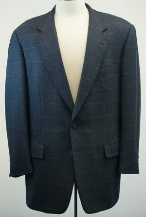 Corneliani Blue Herringbone Wool Sport Coat- size 44L