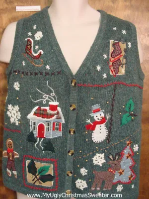 Crafty Mess Ugliest Bad Christmas Sweaters Vest