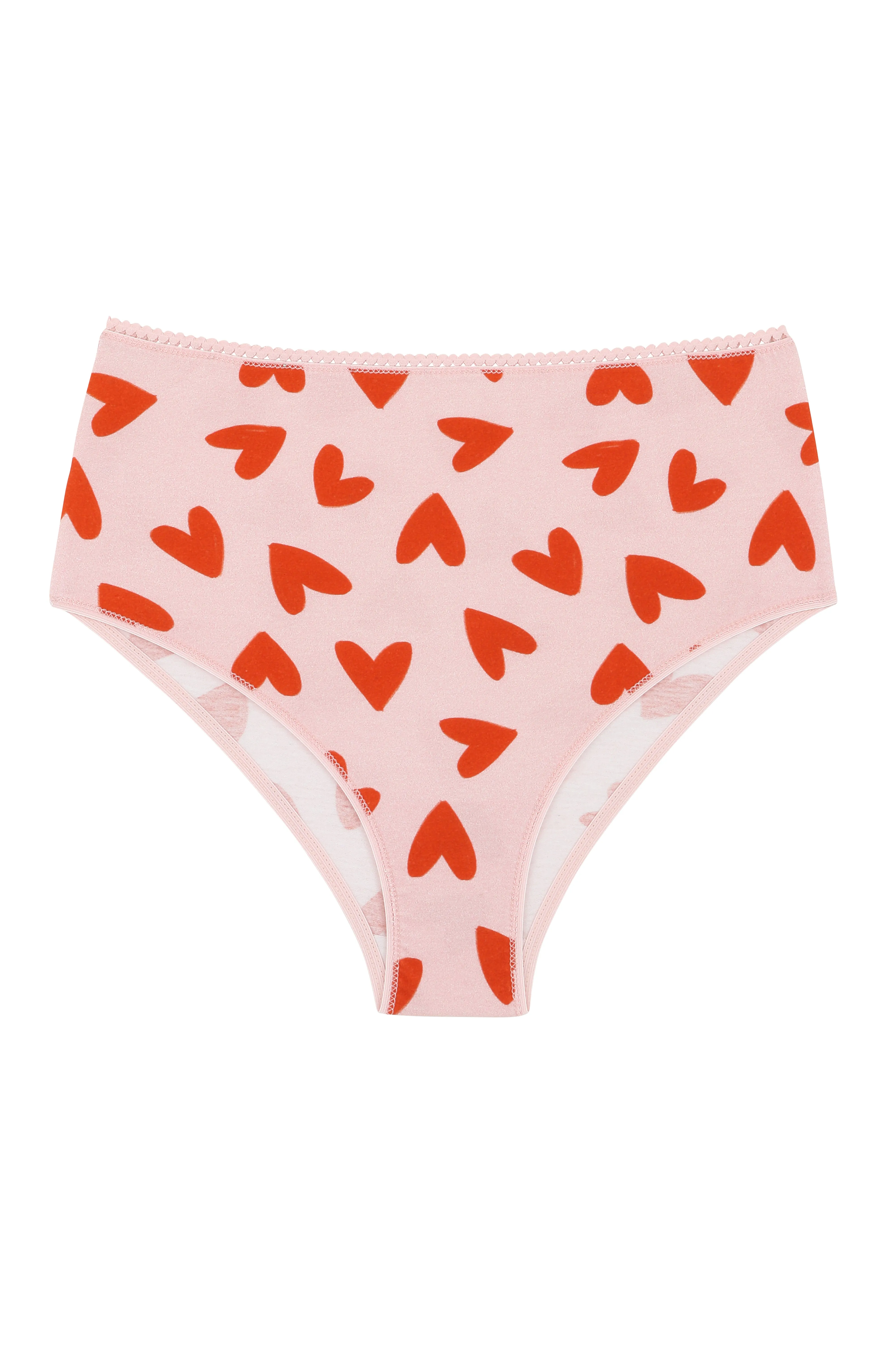 Culotte Taille Haute Coton BIO - Mi Amor Rose