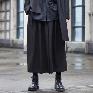 Dark Pleated Culottes