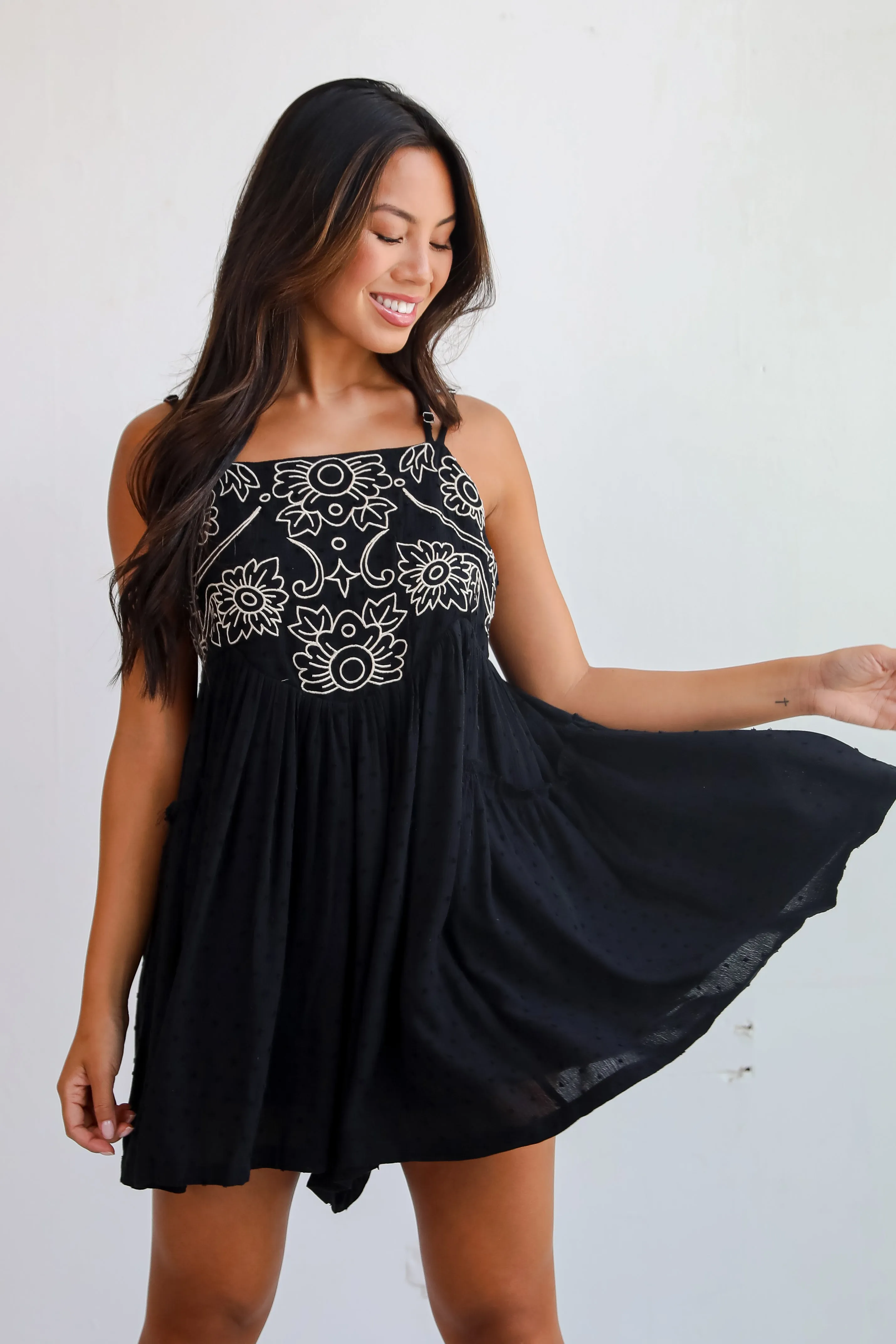 FINAL SALE - Charming Necessity Black Romper