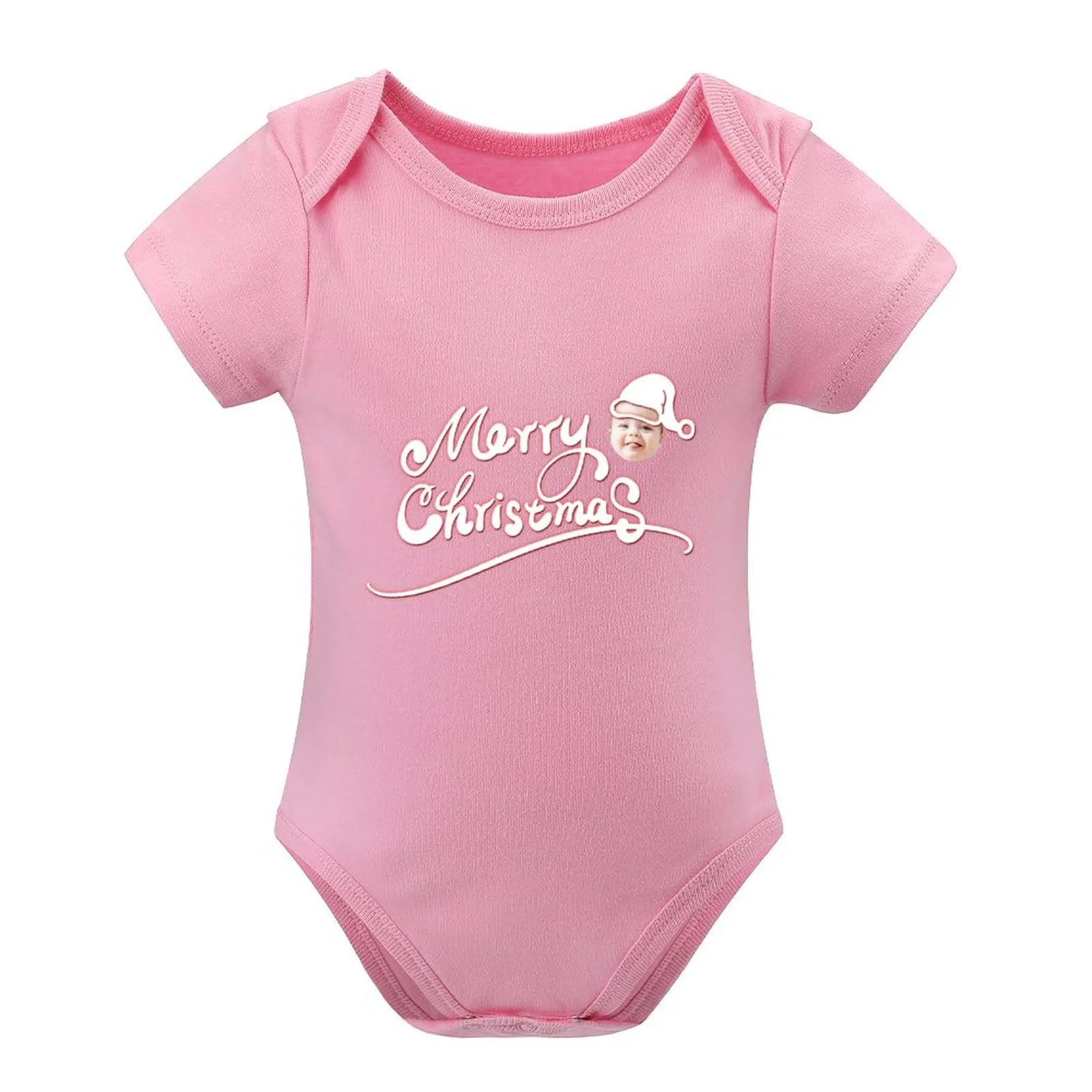 #For 3M-2T Custom Face Merry Christmas Bubble Romper Newborn Baby Girls Boys Baby Jumpsuit Bodysuit Personalized Baby Bubble Romper