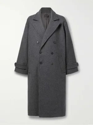 Georgio double-breasted wool coat