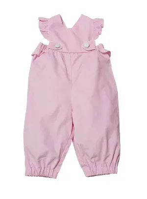 Girl's Pink Corduroy Romper