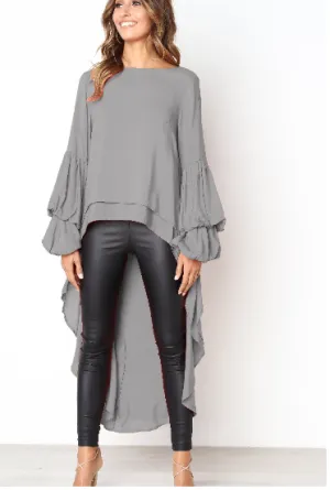 Gray Tunic Top