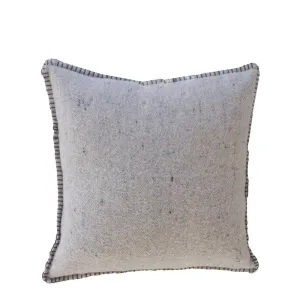 GREY MERINO WOOL BLEND CUSHION 45cm