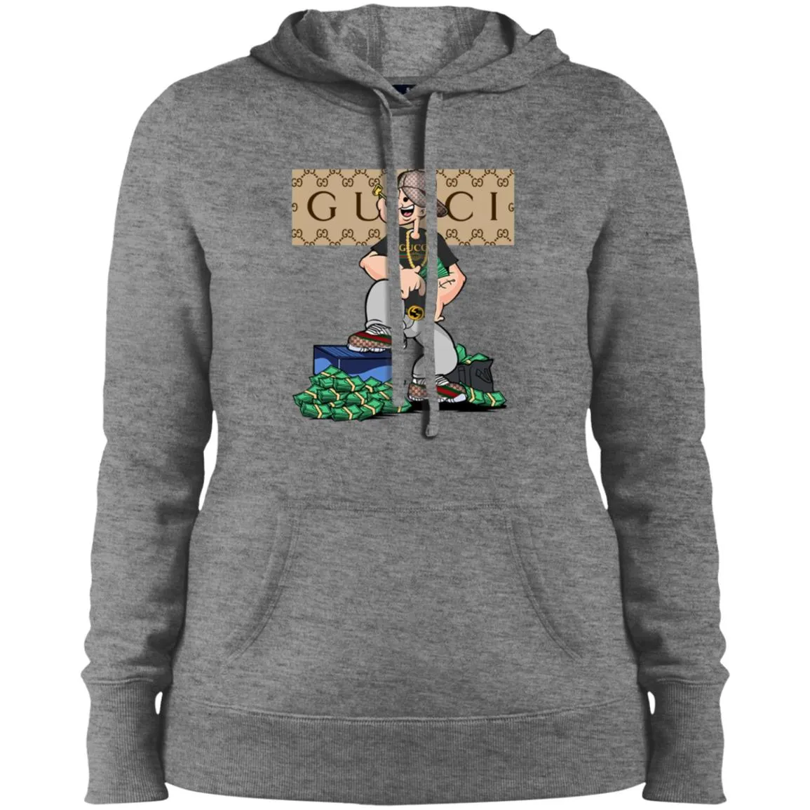 Gucci Cartoon T-shirt Women Hooded Sweatshirt