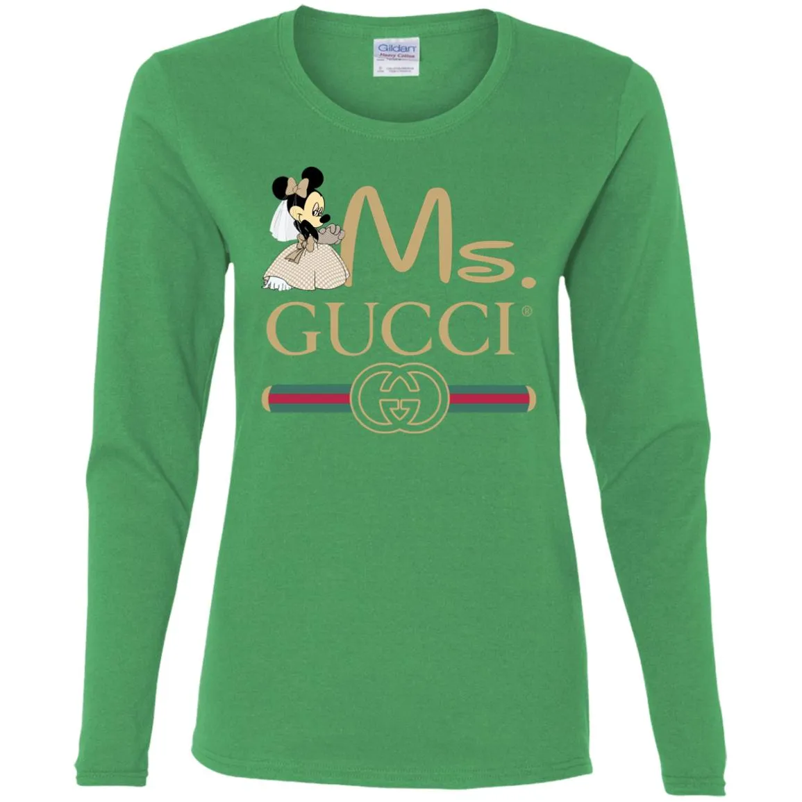 Gucci Couple Disney Ms Minnie Valentine's Day T-shirt Women Long Sleeve Shirt