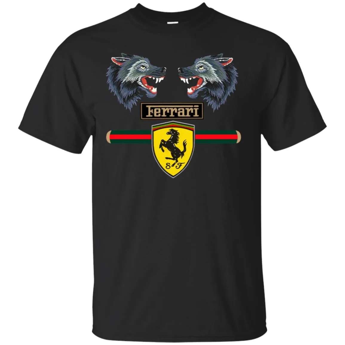 Gucci Ferrari Shirt Men Cotton T-Shirt