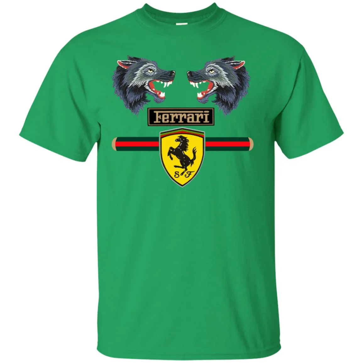 Gucci Ferrari Shirt Men Cotton T-Shirt