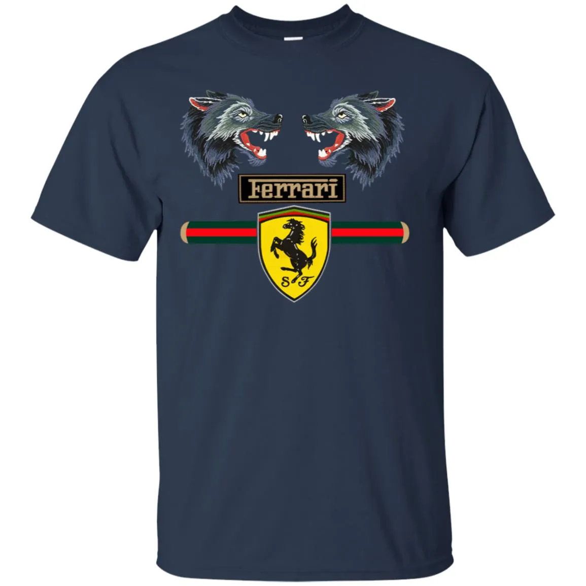 Gucci Ferrari Shirt Men Cotton T-Shirt