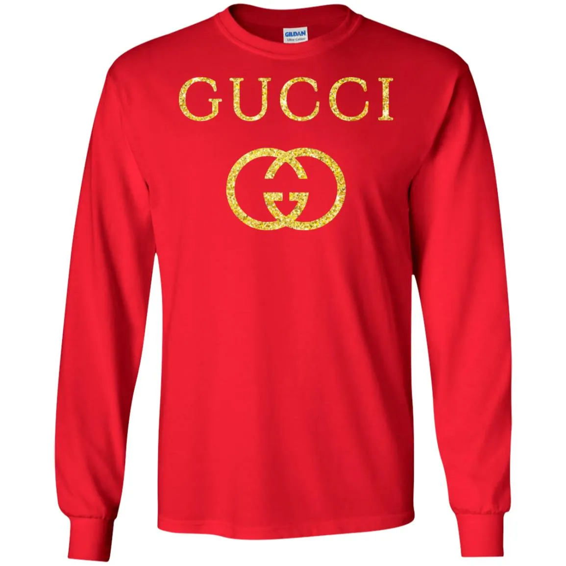 Gucci Logo Vintage Inspired Men Long Sleeve Shirt