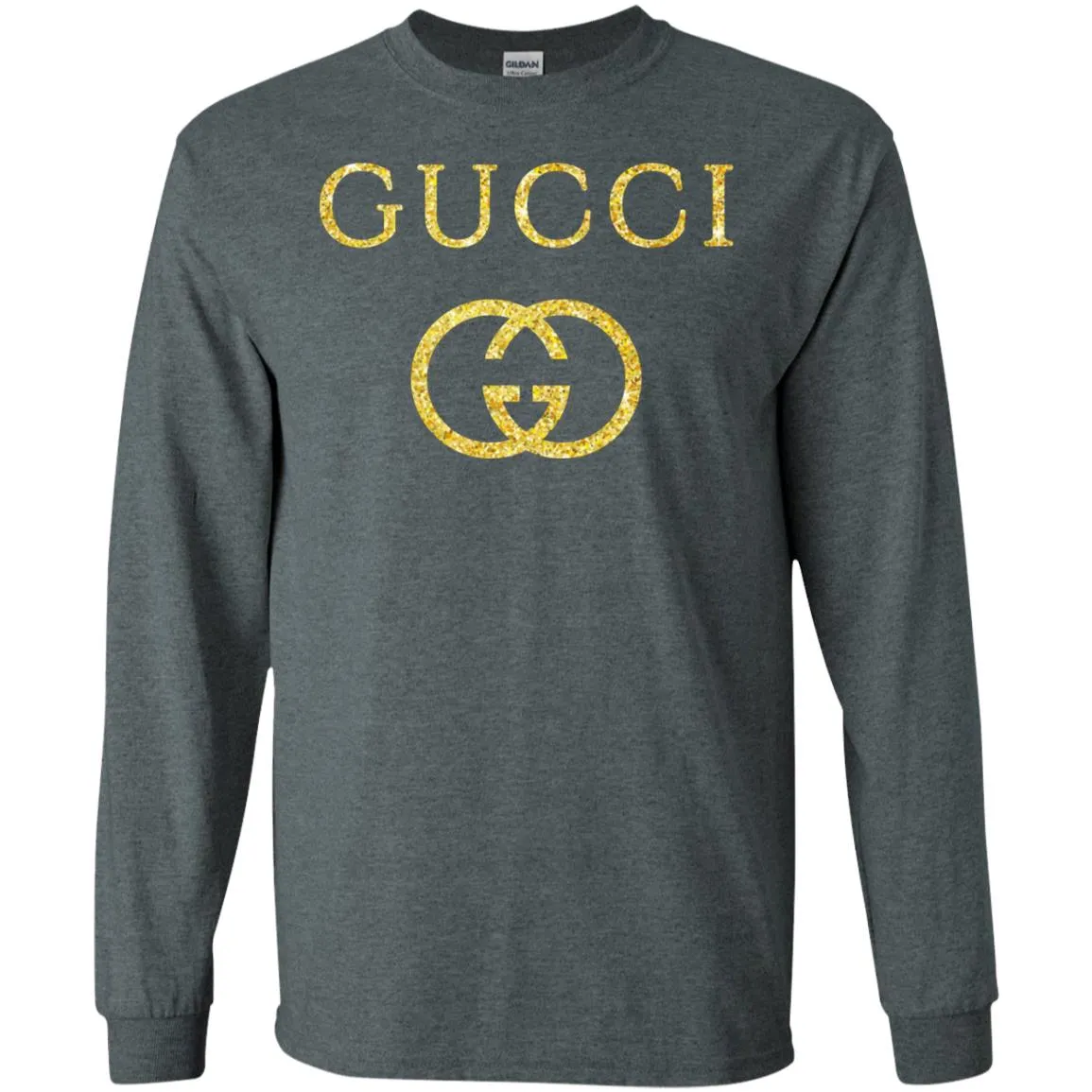 Gucci Logo Vintage Inspired Men Long Sleeve Shirt