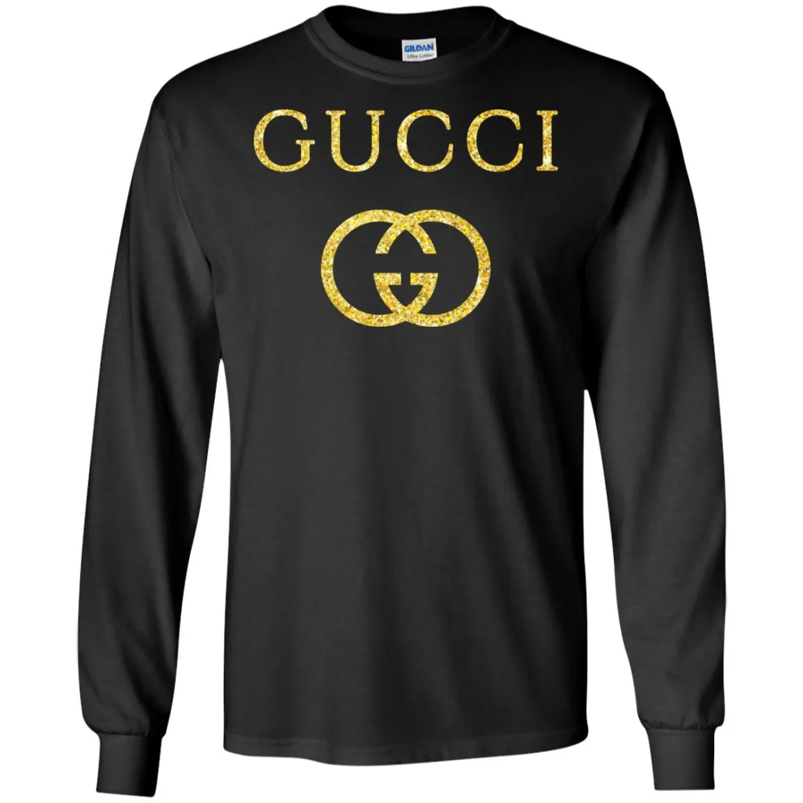 Gucci Logo Vintage Inspired Men Long Sleeve Shirt