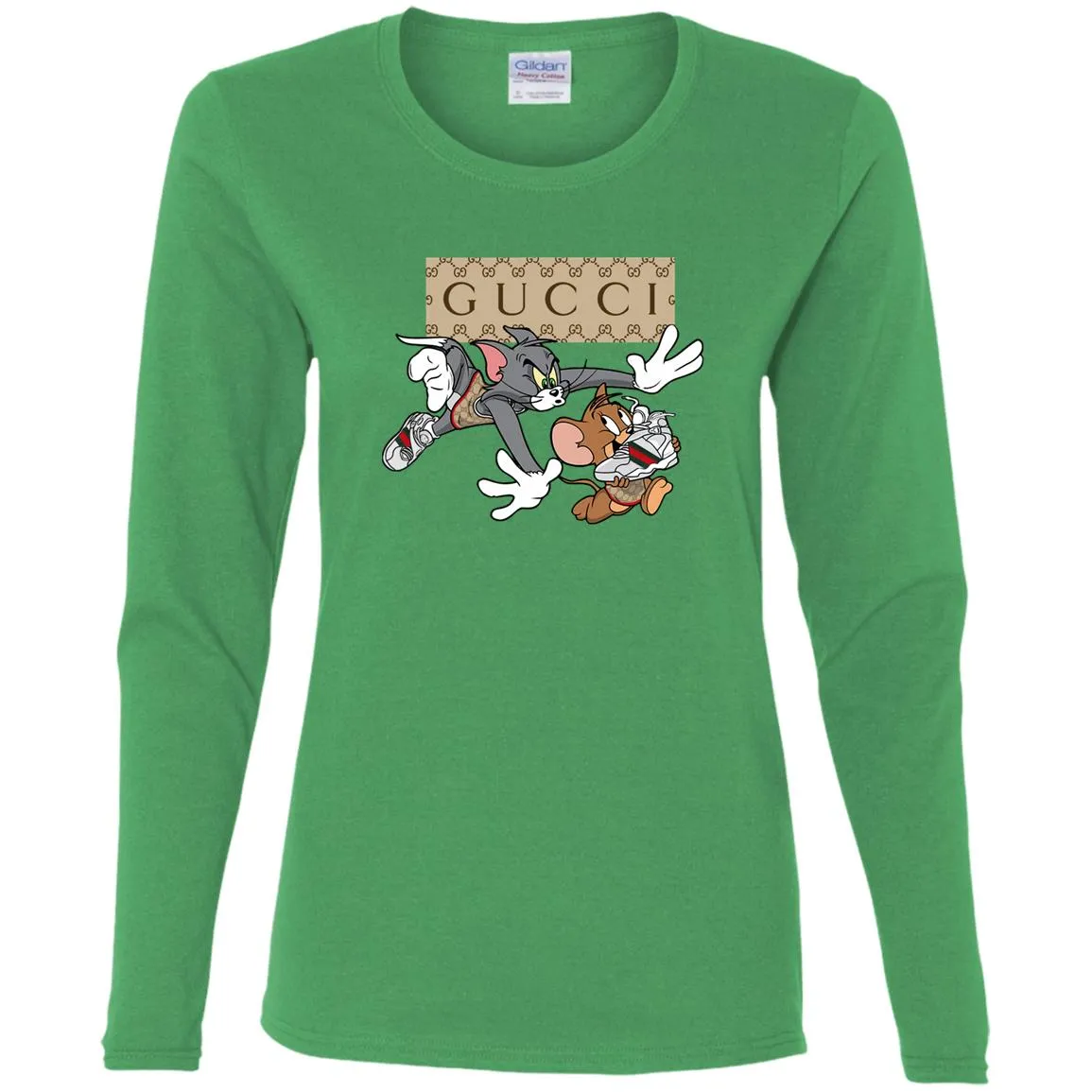 Gucci Tom And Jerry Cartoon T-shirt Women Long Sleeve Shirt