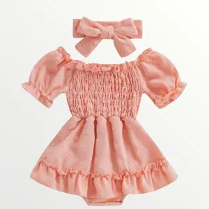 Isla Romper - Peach