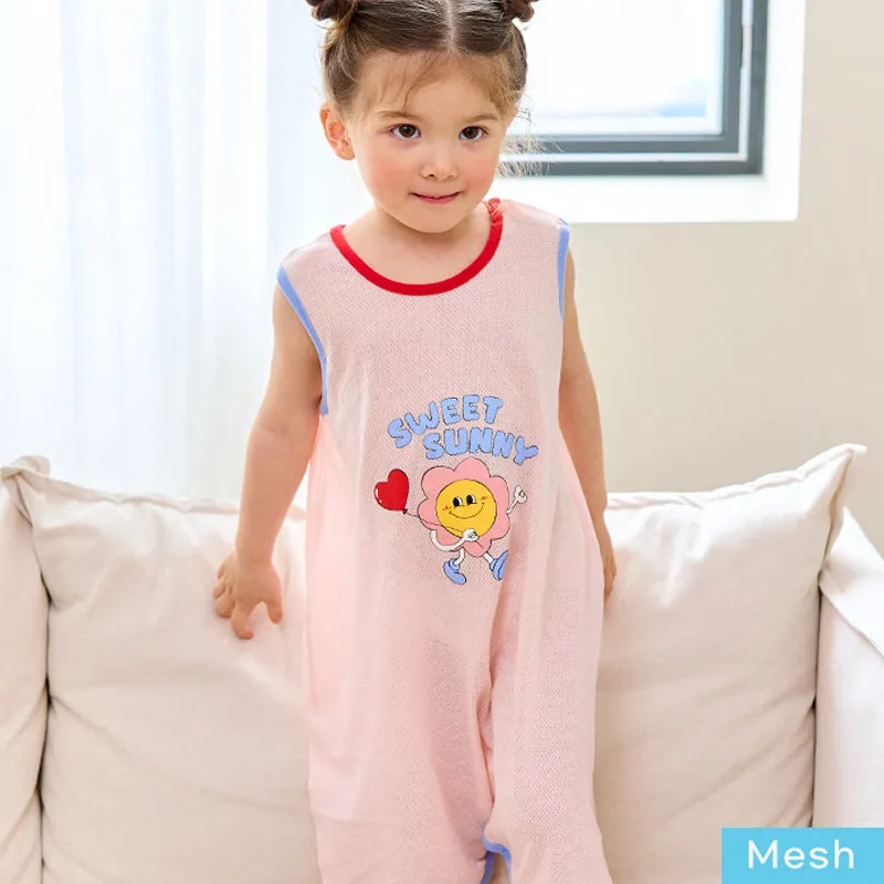 Kids Cotton Cool Mesh Sleeping Vest - Sweet Sunny