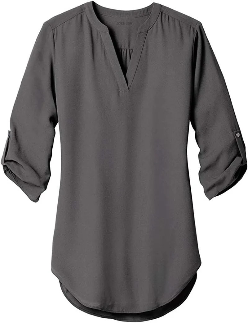 Ladies 3/4 Sleeve Tunic Blouse