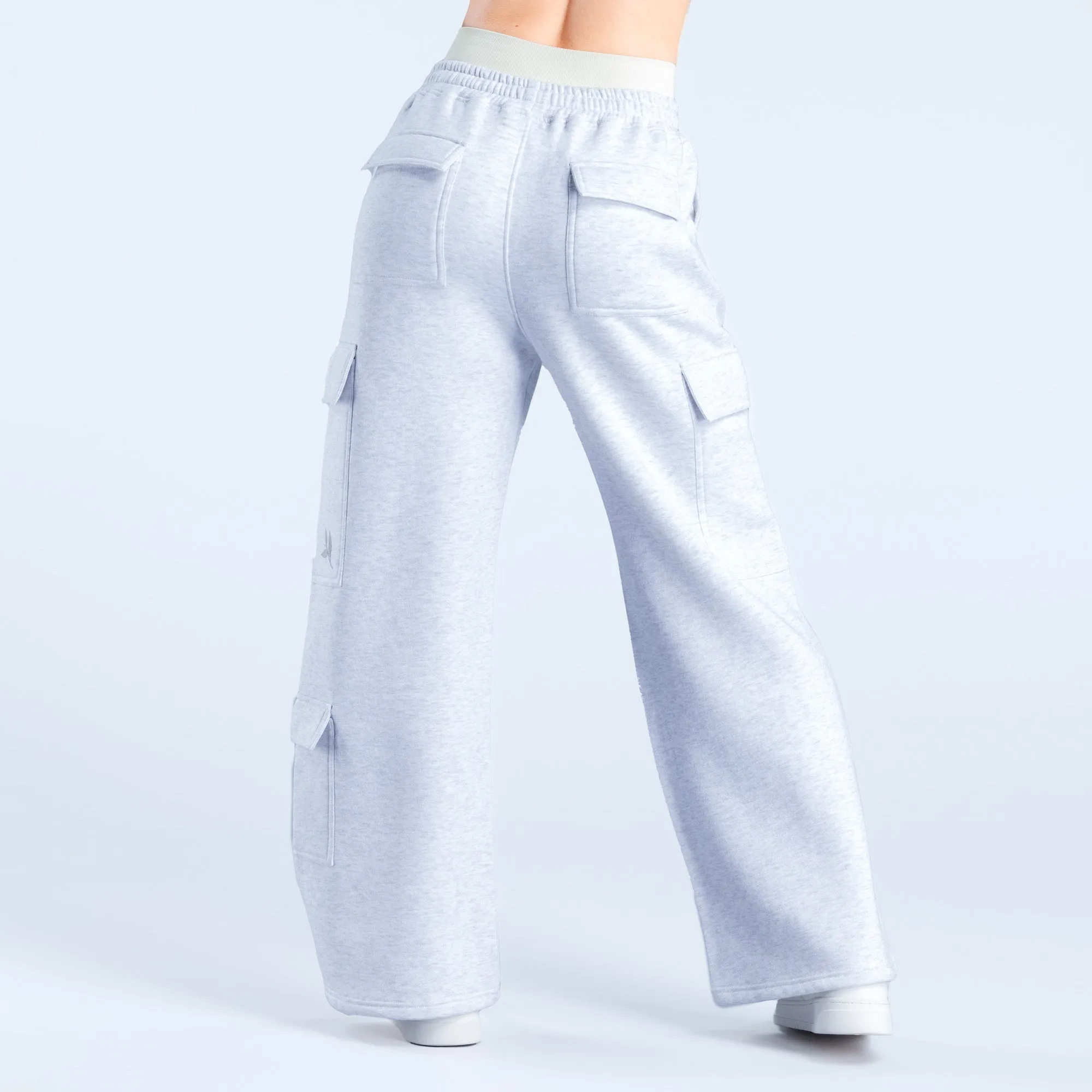 Lanyi Edit Wide Leg Cargo Joggers