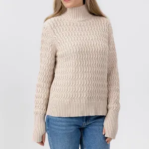 Leah Cotton Ribbed Sweater