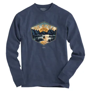 Light Source Mens Long Sleeve T-Shirt Be Still