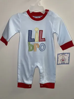 Lil Bro Appliqued Romper