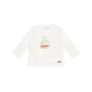 Little Dutch Long Sleeve T-Shirt - Sailor's Bay - Sailboat - Off White