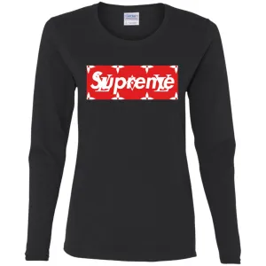 Louis Vuitton Box Supreme T-shirt Women Long Sleeve Shirt